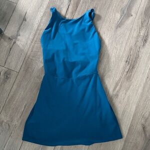 Alo Yoga Alosoft Backspin Dress in Eclipse Blue